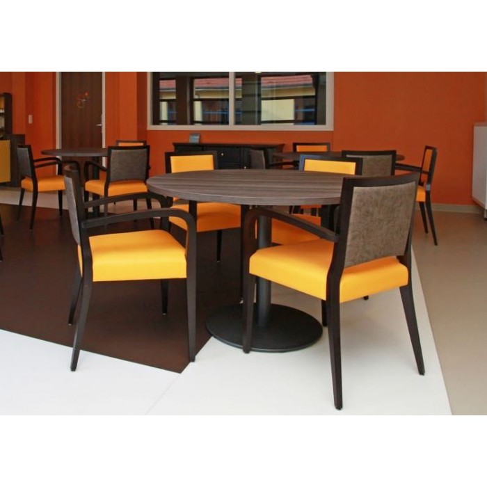 Table Ronde 112cm Table diam120 hauteur varaible HV 75/112cm